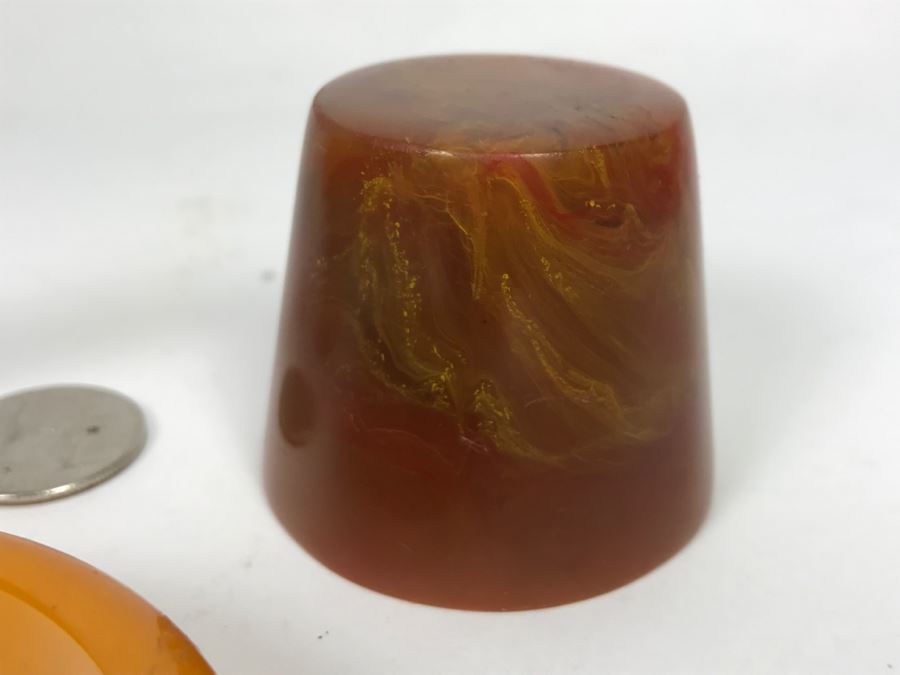 Bakelite Lot With Bangle Bracelet And Figural Elephant Napkin Ring Holder [Photo 3]