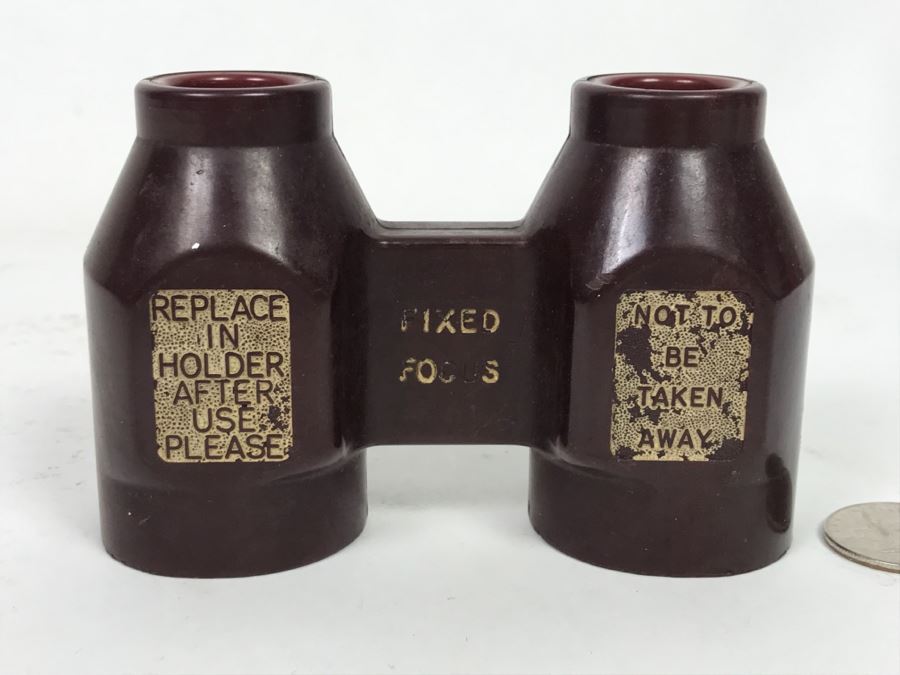 Vintage Fixed Focus Theater Opera Binoculars Property Of UADC Ltd London England [Photo 2]