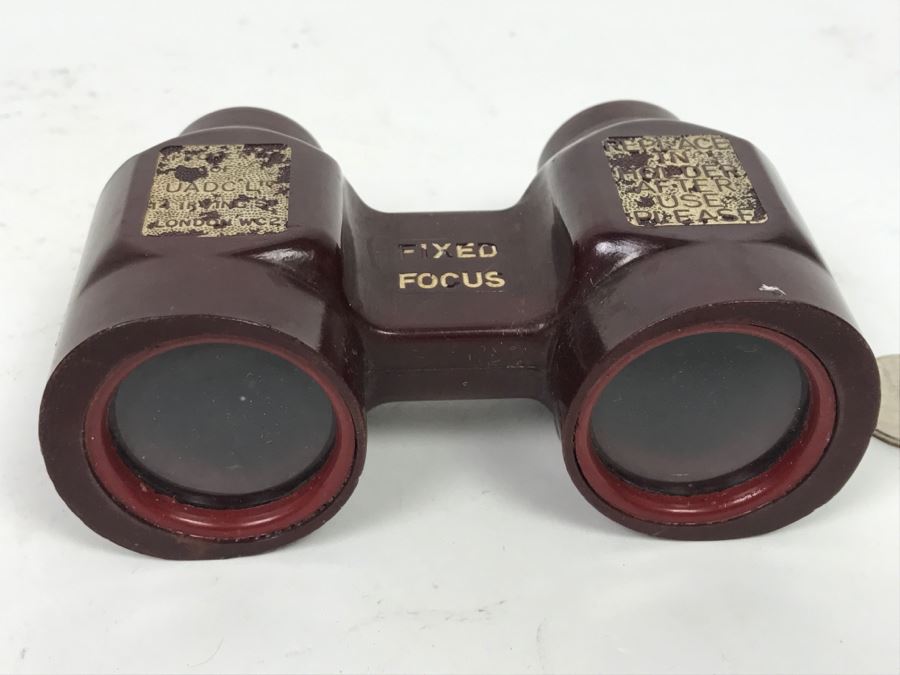 Vintage Fixed Focus Theater Opera Binoculars Property Of UADC Ltd London England [Photo 9]