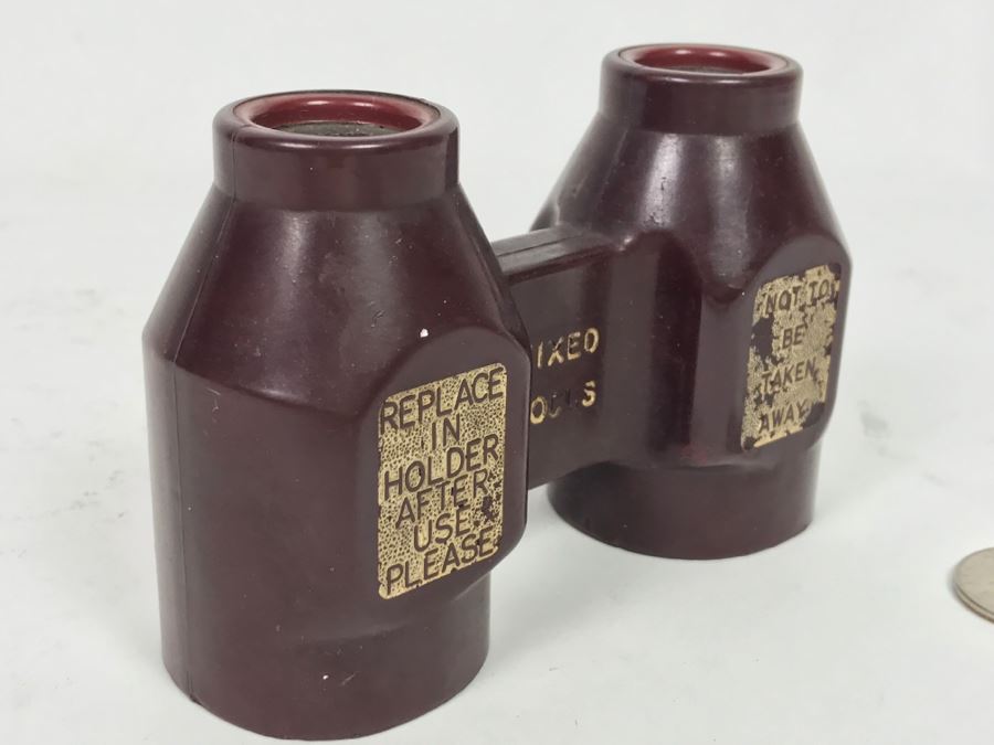 Vintage Fixed Focus Theater Opera Binoculars Property Of UADC Ltd London England [Photo 4]