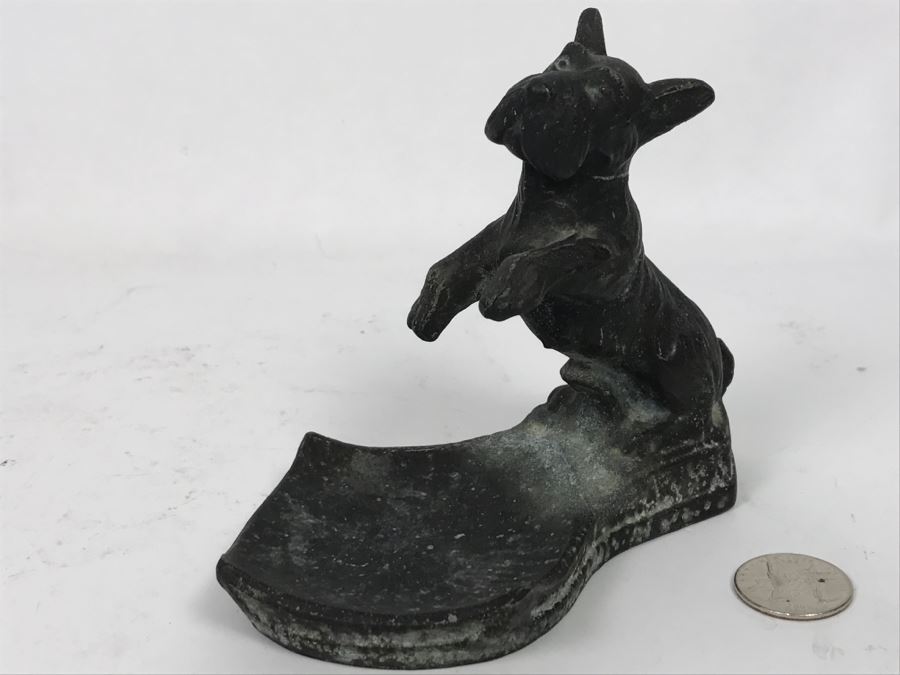 Metal Dog Motif Trinket Dish [Photo 1]