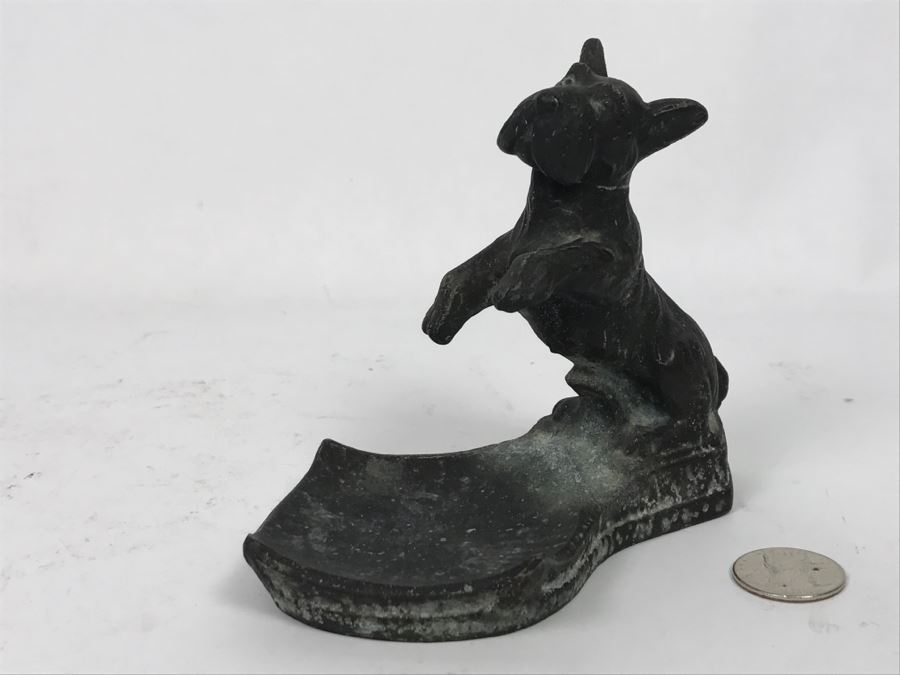 Metal Dog Motif Trinket Dish [Photo 2]