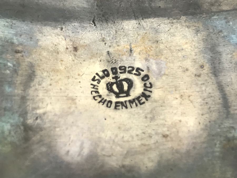 Pair Of Vintage Korean Spurs And Sterling Silver Mother Of Pearl Inlay Belt Buckle Made In Mexico 52g Sterling Silver [Photo 6]