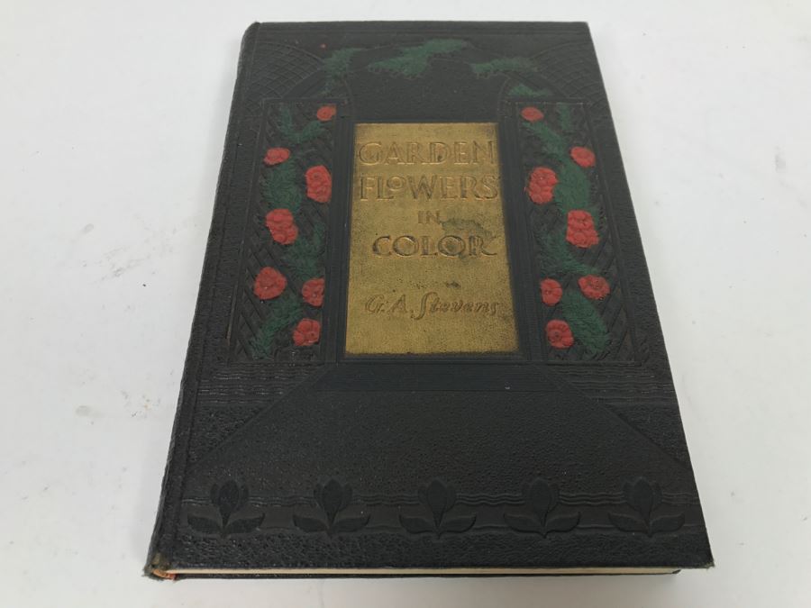 Vintage 1936 Hardcover Book Garden Flowers In Color A Picture Cyclopedia Of Flowers By G. A. Stevens New York Macmillan Co [Photo 3]