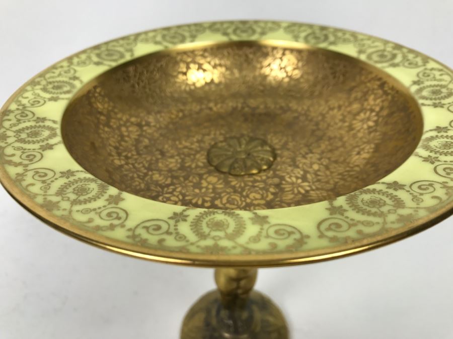 Vintage Gilt Footed Cherub Dish Bowl [Photo 5]