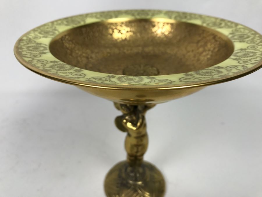 Vintage Gilt Footed Cherub Dish Bowl [Photo 6]