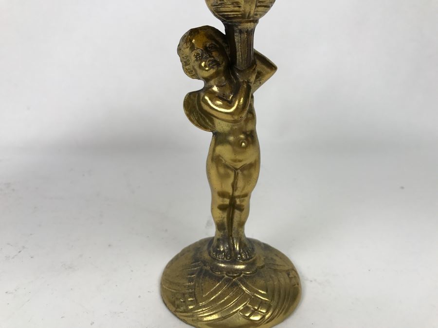 Vintage Gilt Footed Cherub Dish Bowl [Photo 3]
