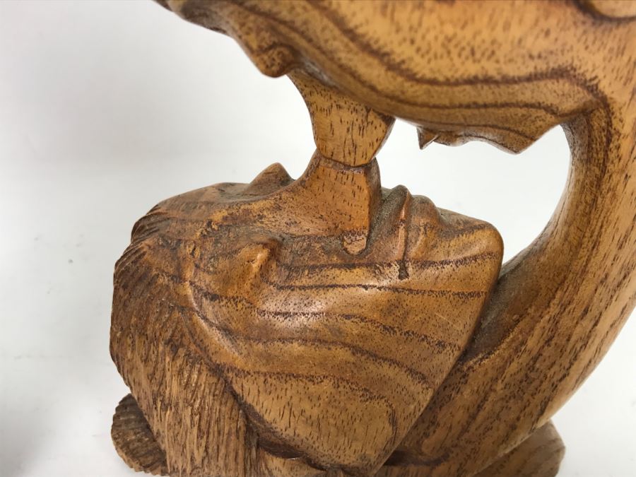 Natural Rock Sculpture And Carved Wood Man And Woman Sculpture [Photo 5]