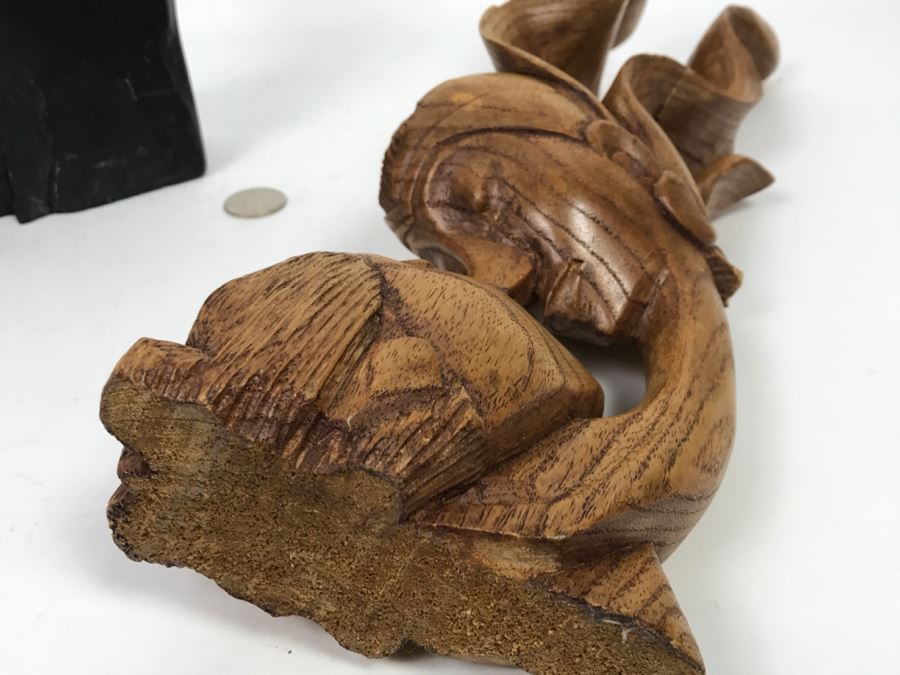 Natural Rock Sculpture And Carved Wood Man And Woman Sculpture [Photo 10]