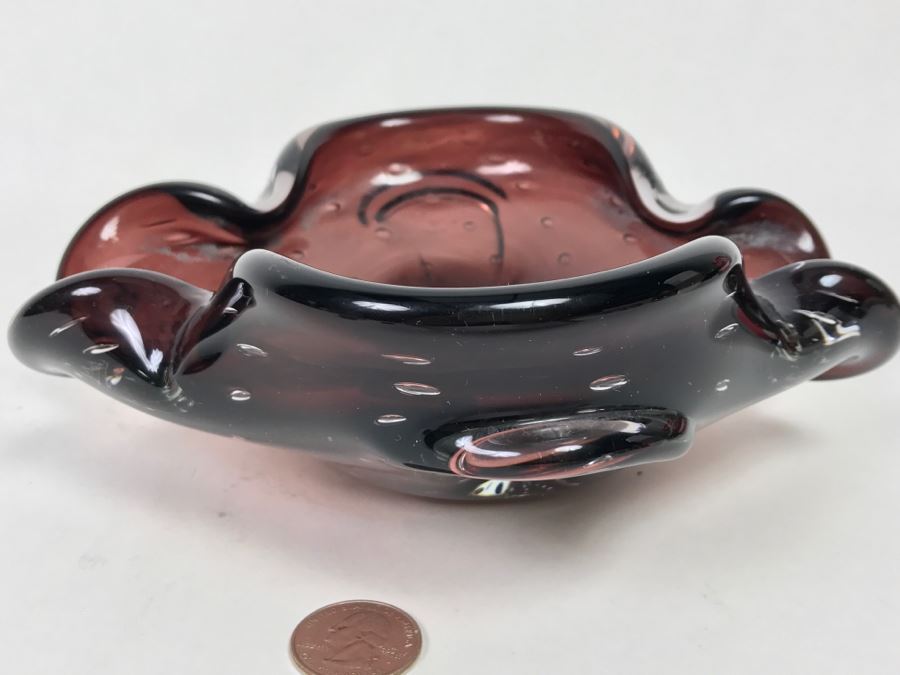Murano Purple Glass Bowl [Photo 1]
