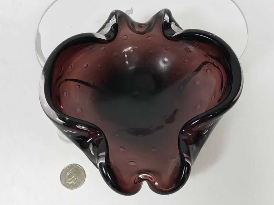 Murano Purple Glass Bowl [Photo 8]