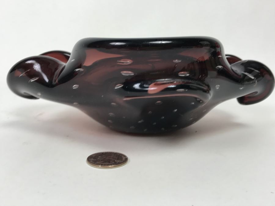 Murano Purple Glass Bowl [Photo 3]