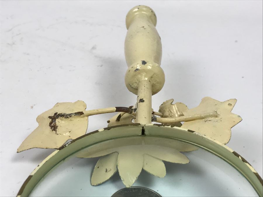 Vintage Shabby Chic Metal Magnifying Glass With Floral Motif [Photo 12]