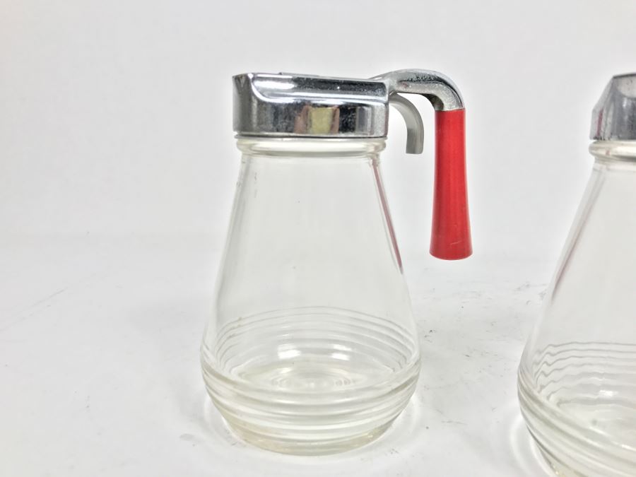 Set Of (3) Vintage Syrup Dispensers [Photo 2]