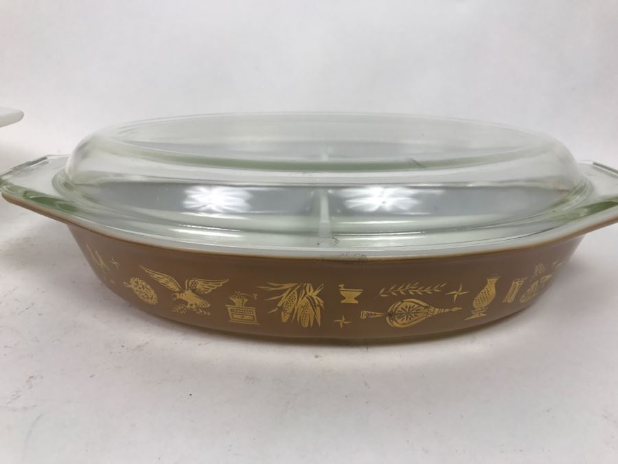 Set Of (5) Vintage Pyrex Dishes And Bowls Some With Lids [Photo 7]
