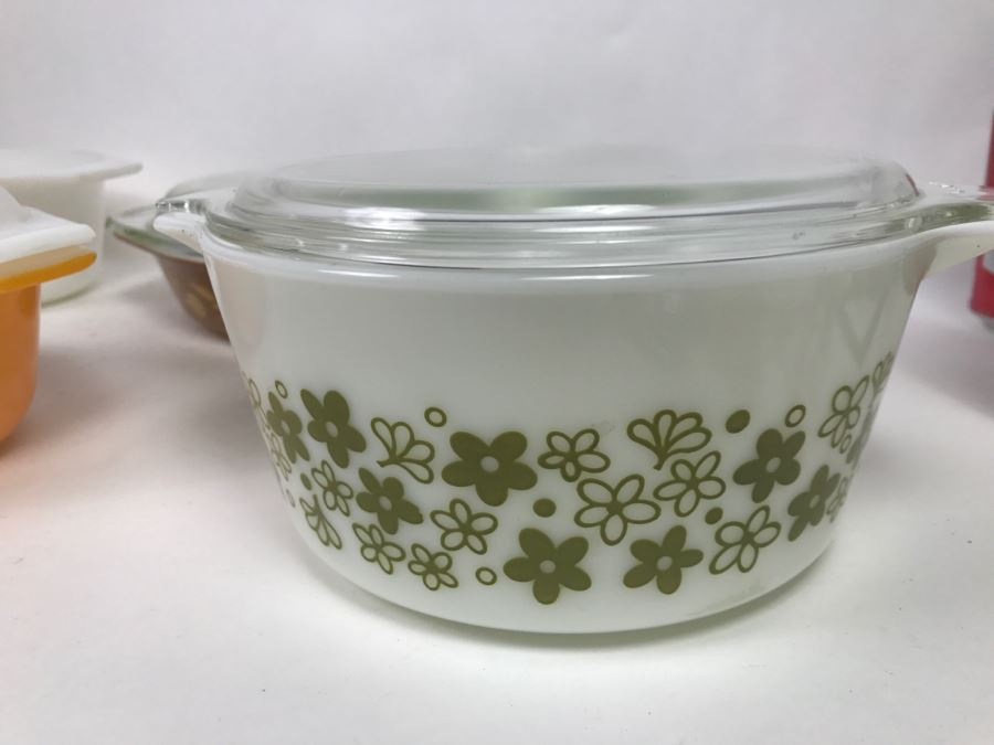 Set Of (5) Vintage Pyrex Dishes And Bowls Some With Lids [Photo 6]