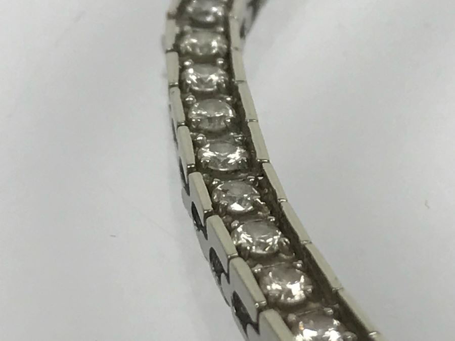14K White Gold Tennis Bracelet 2.33CTTW Apx Si-2 To I-1 G-I Color 13.0g FMV $2,400 [Photo 21]