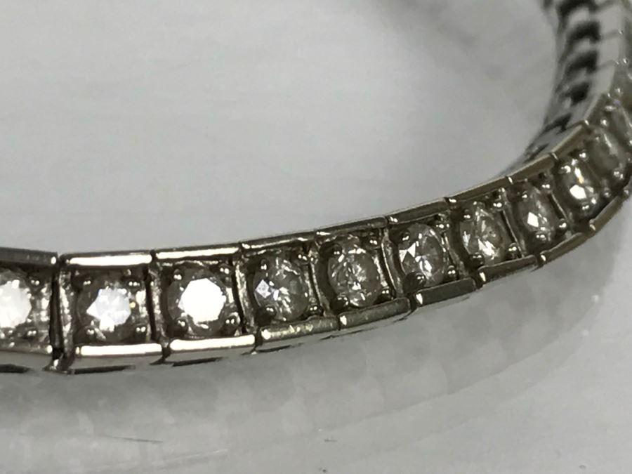 14K White Gold Tennis Bracelet 2.33CTTW Apx Si-2 To I-1 G-I Color 13.0g FMV $2,400 [Photo 14]