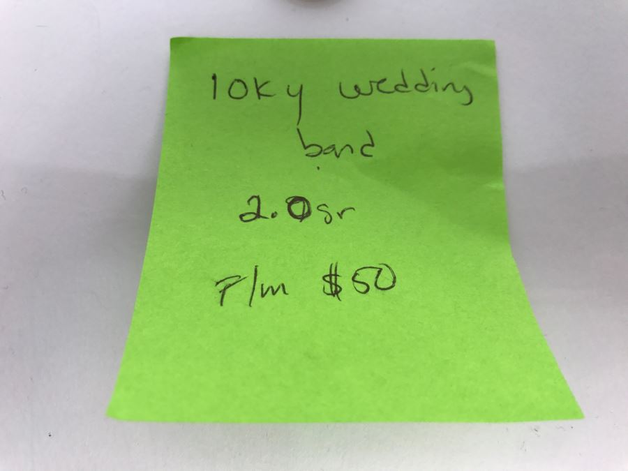 JUST ADDED - 10K Yellow Gold Wedding Band Ring 2g FMV $50 [Photo 6]