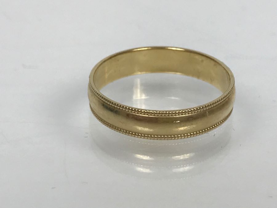 JUST ADDED - 10K Yellow Gold Wedding Band Ring 2g FMV $50 [Photo 3]