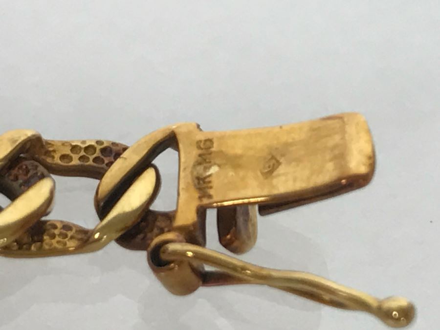 JUST ADDED - 14K Yellow Gold Bracelet With Amethyst And Peridot 13.9g FMV $695 [Photo 15]