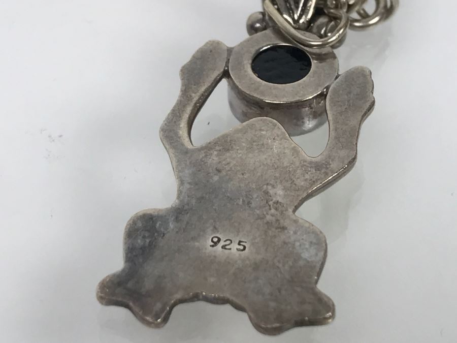 JUST ADDED - Sterling Silver Charm Bracelet (Dragonfly Not Silver) 33.9g FMV $50 [Photo 6]