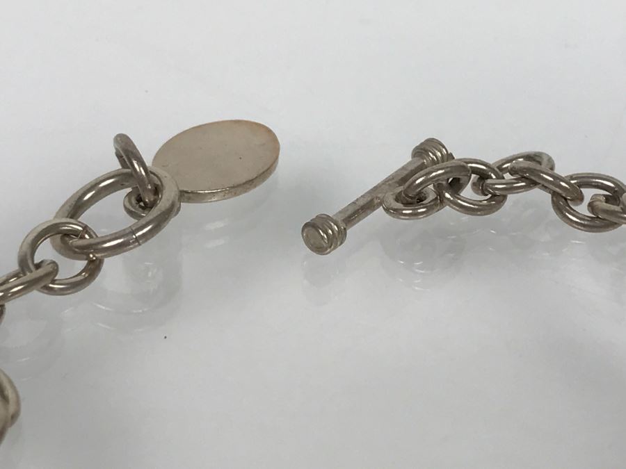 JUST ADDED - Sterling Silver Charm Bracelet (Dragonfly Not Silver) 33.9g FMV $50 [Photo 5]