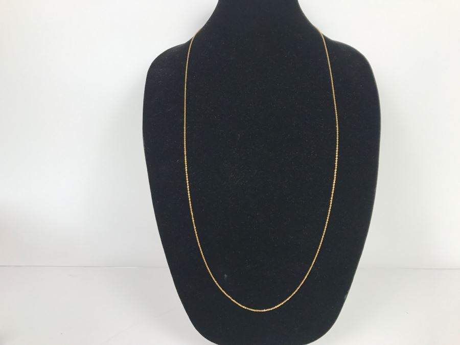 JUST ADDED - 14K Yellow Gold Rope Chain 5g FMV $250 [Photo 1]