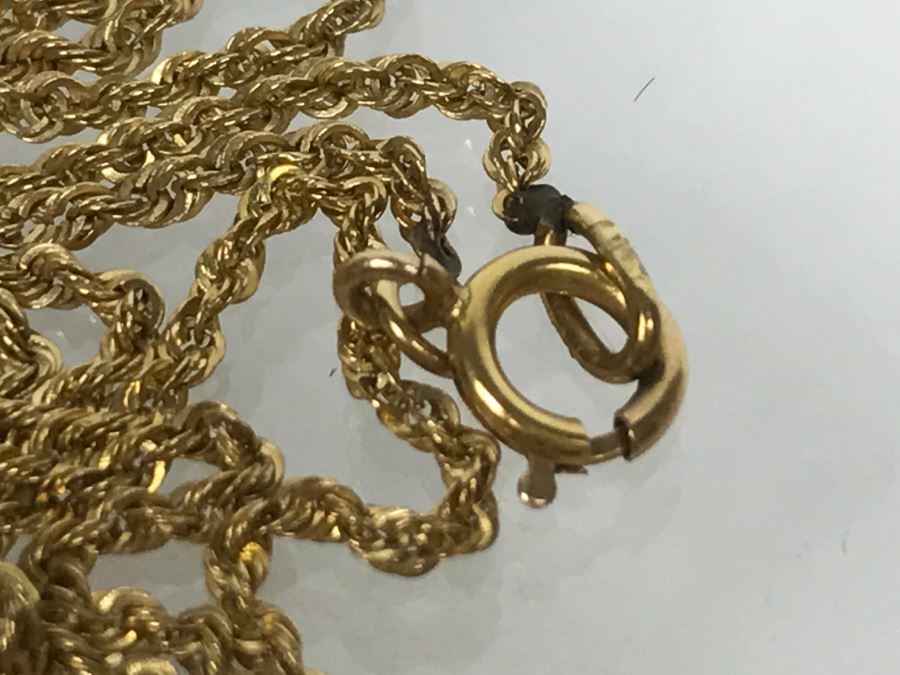 JUST ADDED - 14K Yellow Gold Rope Chain 5g FMV $250 [Photo 5]