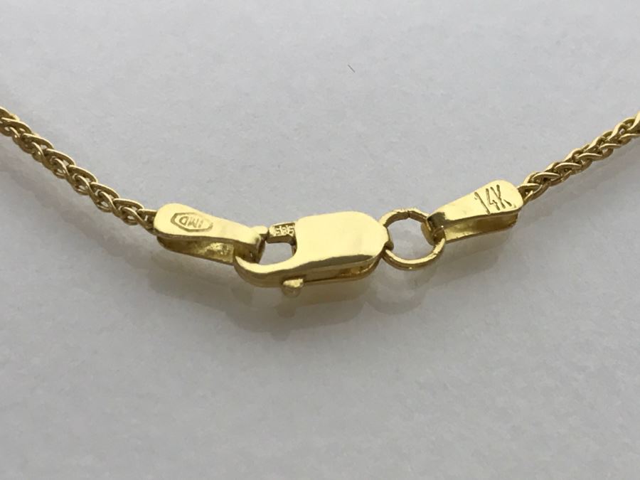 14k Yellow Gold Rope Chain Necklace 2.9g [Photo 5]