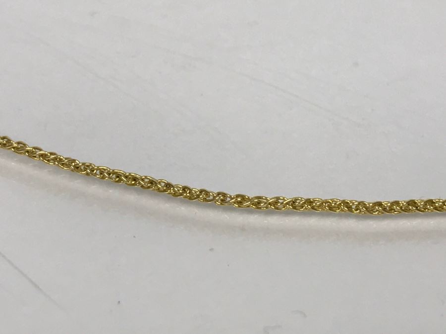 14k Yellow Gold Rope Chain Necklace 2.9g [Photo 8]