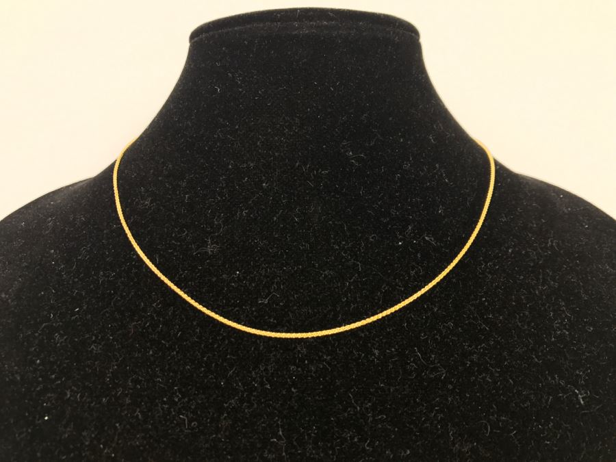 14k Yellow Gold Rope Chain Necklace 2.9g [Photo 2]