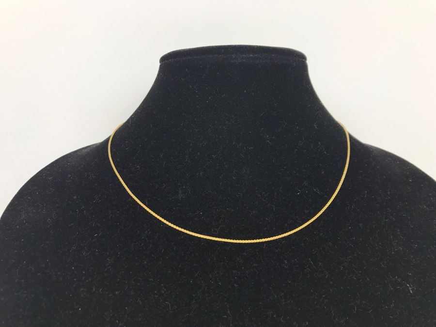 14k Yellow Gold Chain Necklace 2.9g [Photo 4]