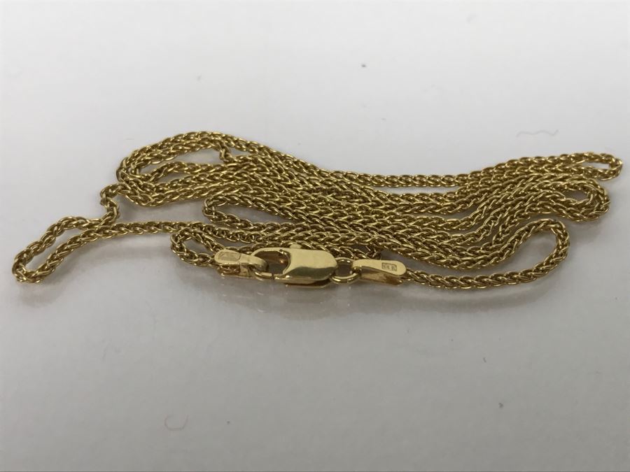14k Yellow Gold Chain Necklace 2.9g [Photo 7]