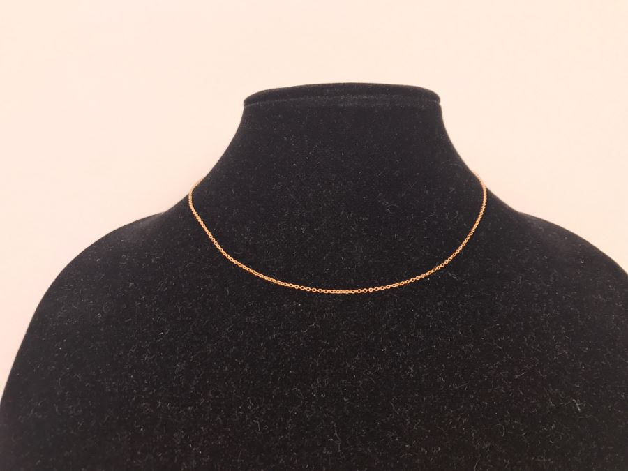 14k Yellow Gold Chain Necklace 1.3g [Photo 2]