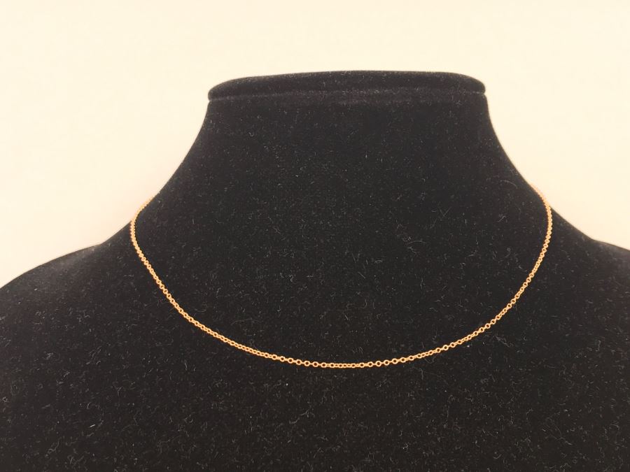 14k Yellow Gold Chain Necklace 1.3g [Photo 4]