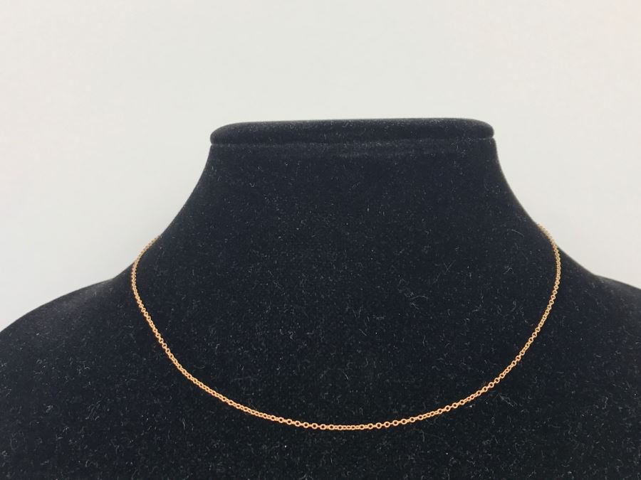 14k Yellow Gold Chain Necklace 1.3g