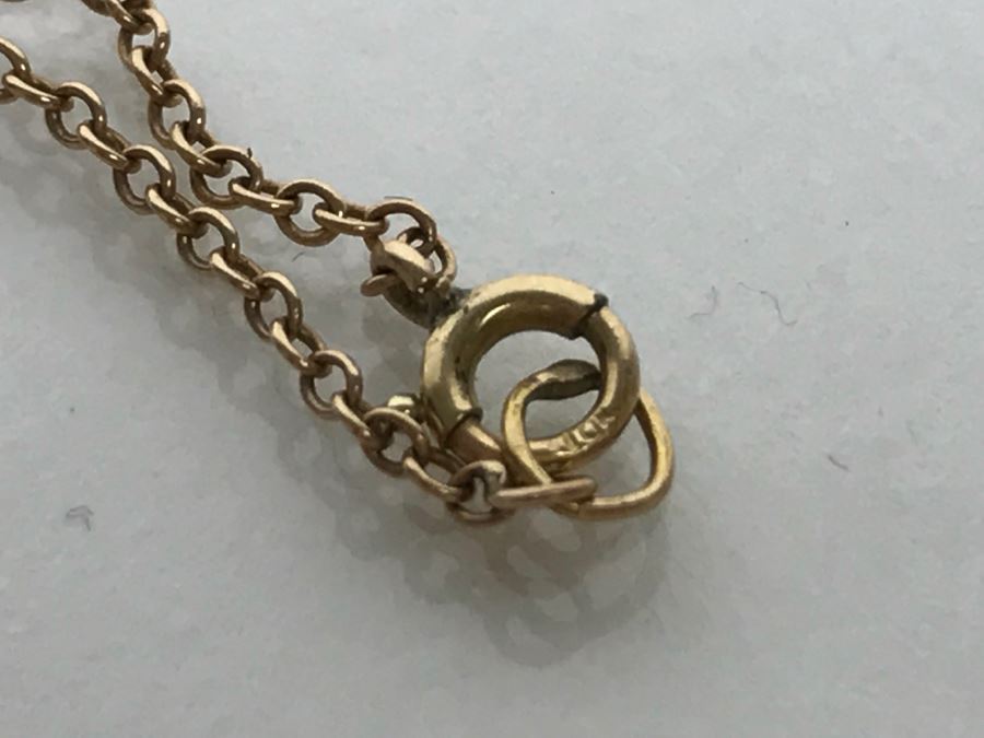 14k Yellow Gold Chain Necklace 1.3g [Photo 5]