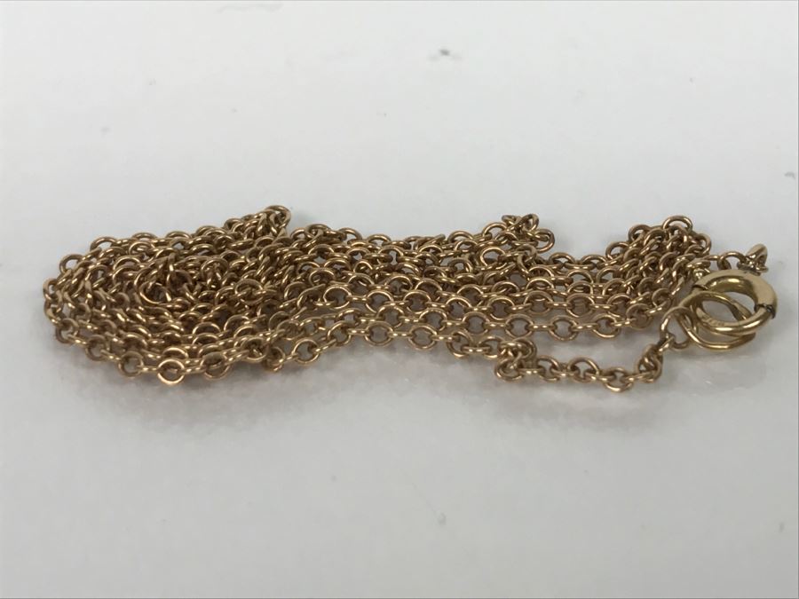 14k Yellow Gold Chain Necklace 1.3g [Photo 6]