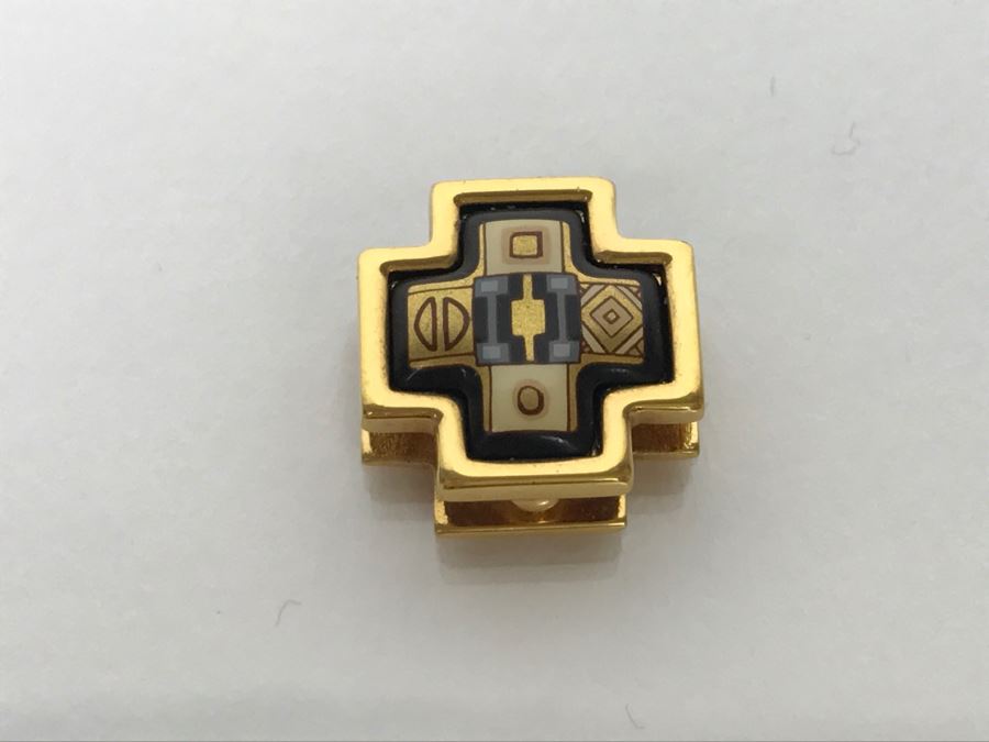M. FREY WILLE Enamel Cross Pendant [Photo 3]