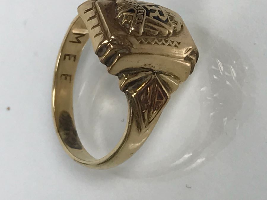 10k Yellow Gold Roosevelt High School Class Grand Rapids MI Ring 4g ...