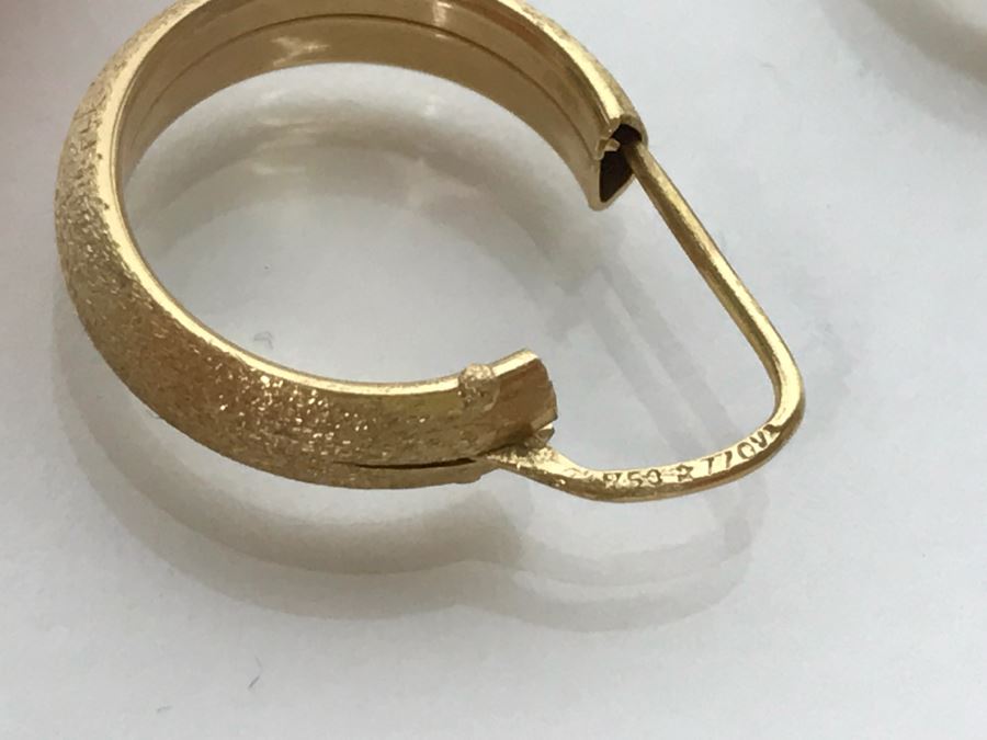 18k Yellow Gold Earrings 3.2g [Photo 9]