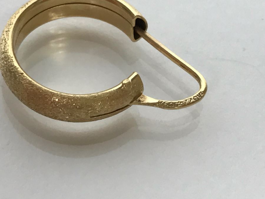 18k Yellow Gold Earrings 3.2g [Photo 8]