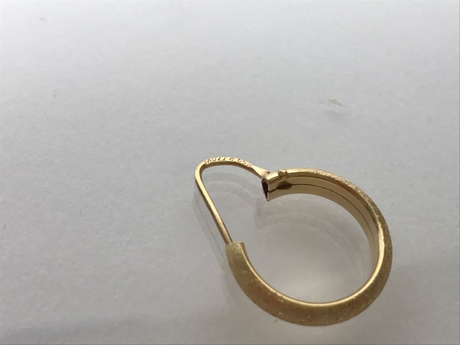 18k Yellow Gold Earrings 3.2g [Photo 6]