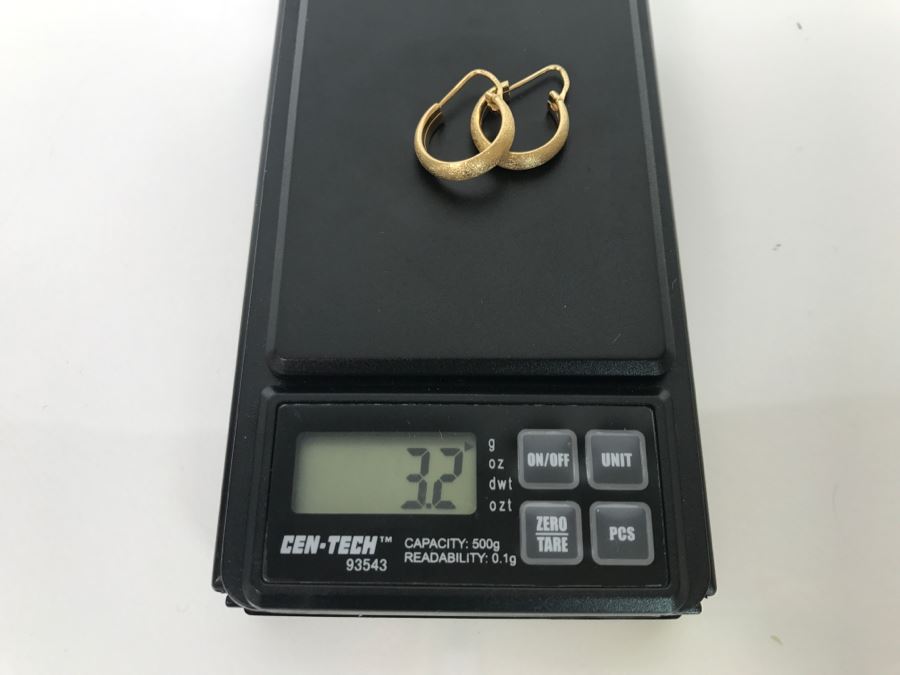 18k Yellow Gold Earrings 3.2g [Photo 10]