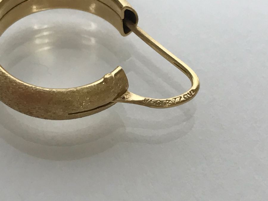 18k Yellow Gold Earrings 3.2g [Photo 7]