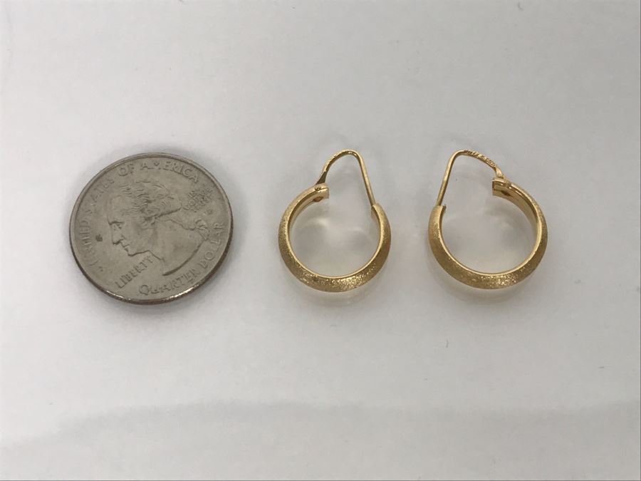 18k Yellow Gold Earrings 3.2g