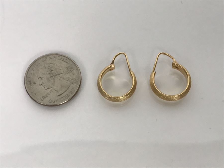 18k Yellow Gold Earrings 3.2g [Photo 5]