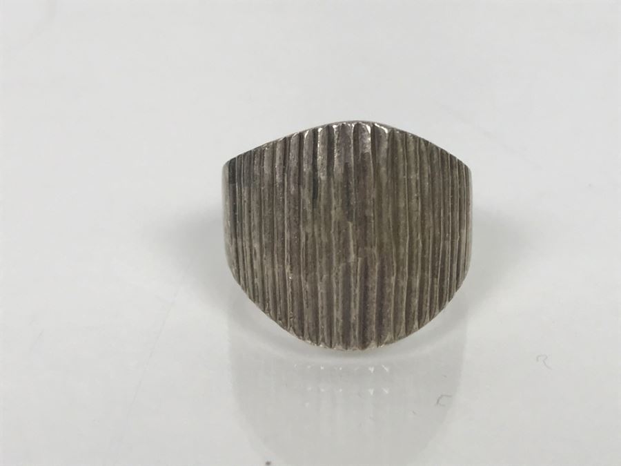 Sterling Silver Modern Ring 11.1g Ring Size 7 [Photo 4]