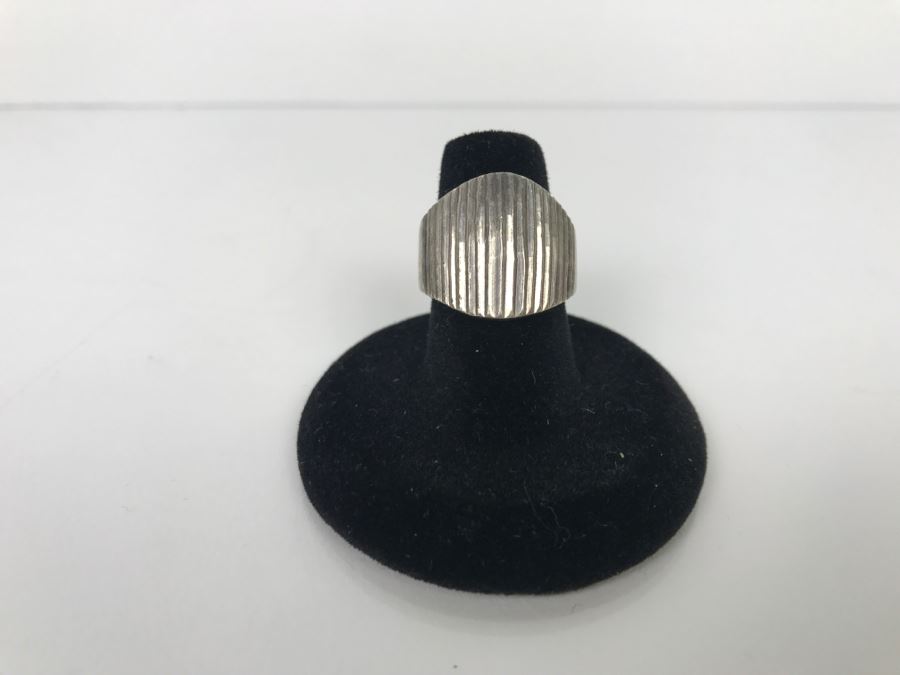 Sterling Silver Modern Ring 11.1g Ring Size 7 [Photo 2]